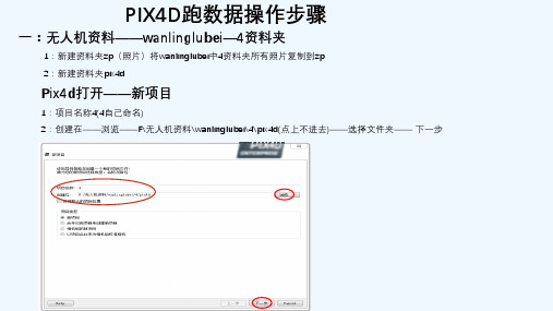 pix4d数据操作流程