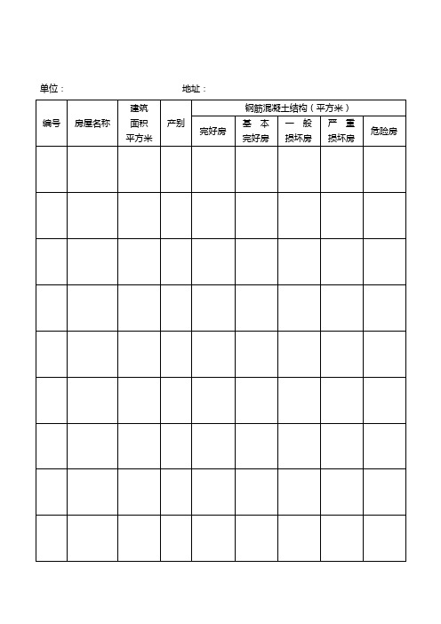 GG29-02房屋完损等级汇总表