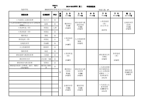 大二课表(下)