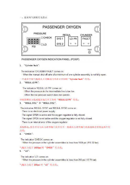 A319飞机旅客氧气面板指示FAULT的排故指南