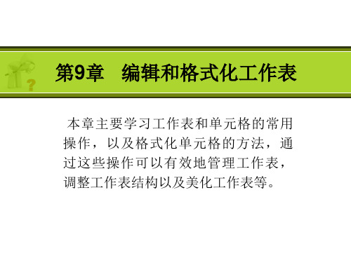 《Office 2003三合一实例与操作》教学课件 09