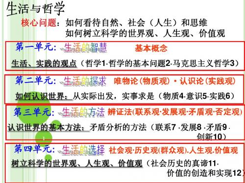 新·《生活与哲学》第一课第一框生活处处有哲学