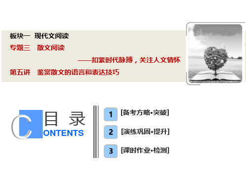 初中语文鉴赏散文的语言和表达技巧课件