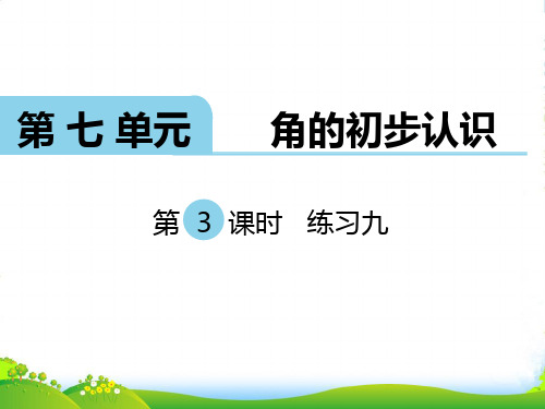 苏教版二年级数学下册 第3课时 练习九-优质课件