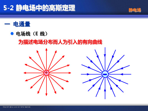 大学物理课件第5章 静电场 5-2 静电场中的高斯定理