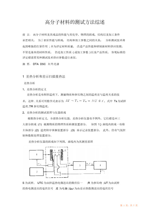 高分子材料测试技术（精华版）