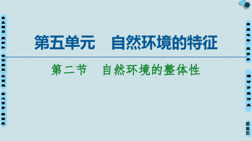 鲁教版高中地理选择性必修一第5单元《自然环境的整体性》PPT课件