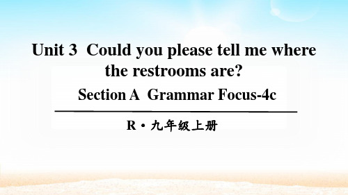 人教版九年级英语上册Unit3 Section A Grammar Focus-4c