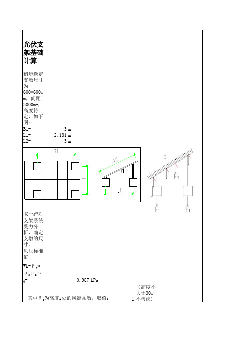 光伏支架计算