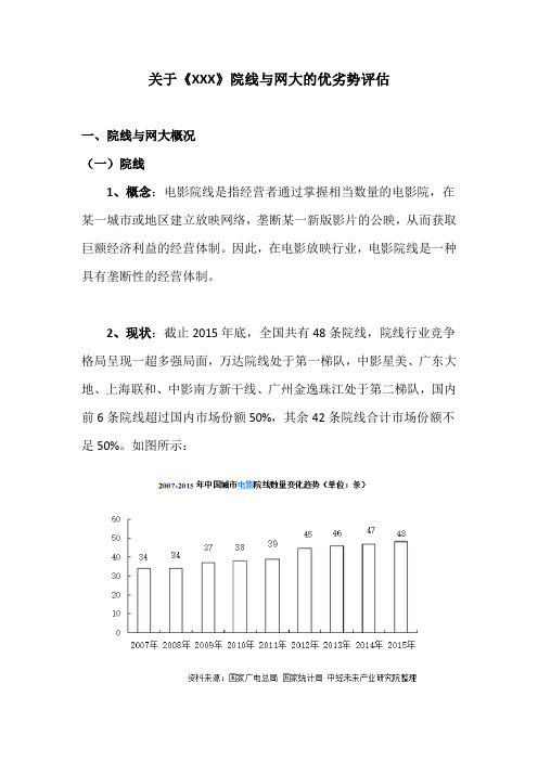 关于电影院线与网大的优劣势评估