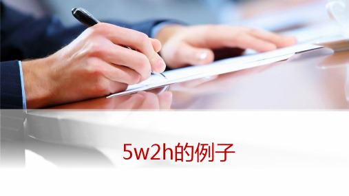 5w2h的例子