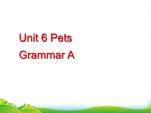 牛津译林版七年级英语下册Unit6 Grammar优件(共14张PPT)