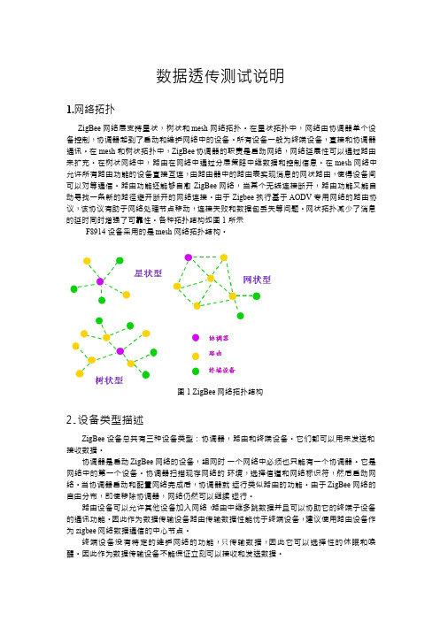 zigbee透明传输测试指导说明书