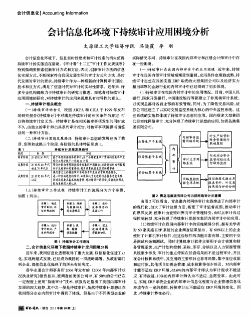 会计信息化环境下持续审计应用困境分析