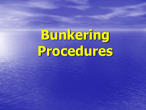 Bunkering