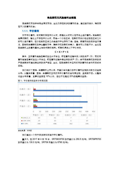 商品期权无风险套利全梳理