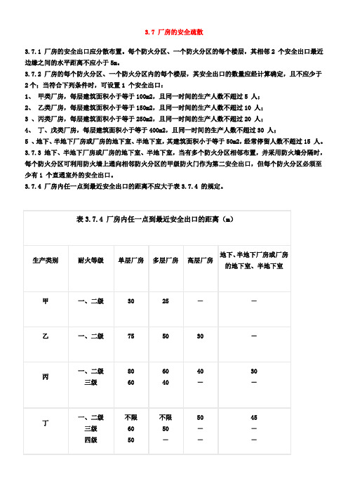 消防安全出口设置要求