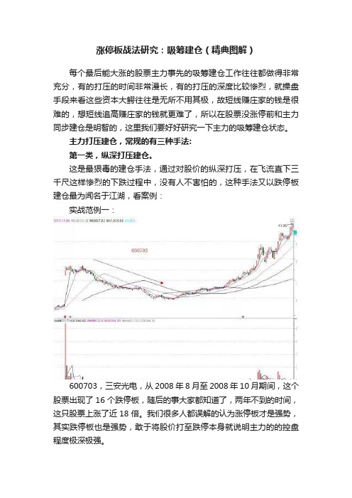 涨停板战法研究：吸筹建仓（精典图解）