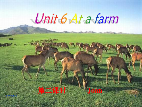 人教PEP版英语四下《Unit 6 At a farm》(第二课时)PPT课件