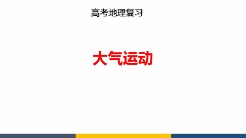 高考地理总复习之大气运动精品课件