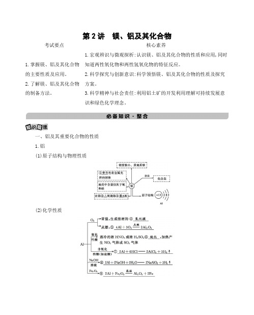 《3年高考2年模拟》2022课标版高中化学一轮复习 第2讲 镁、铝及其化合物(1)