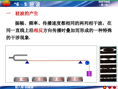 《物理学教程(第三版)》上册 电子课件 6-5 驻波