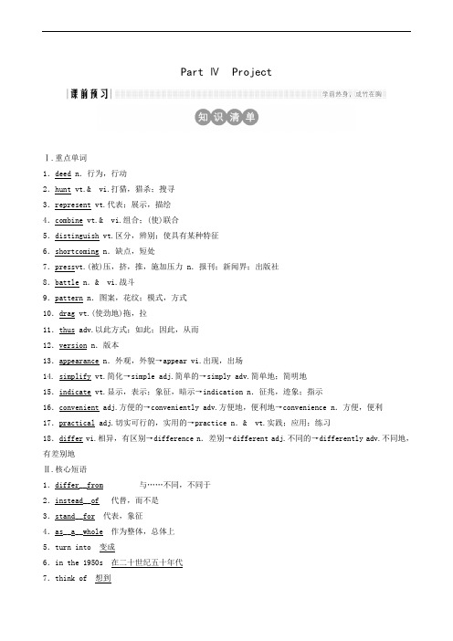 牛津译林版必修3 牛津译林版必修3unit 2 Part 4 Project