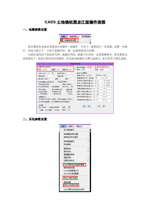 CASS土地确权黑龙江版操作流程