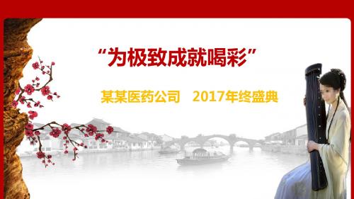 2017年医药公司年终盛典PPT