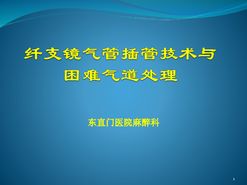 纤支镜讲课PPT课件