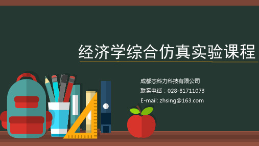 经济学综合仿真实验课第一次培训课件[22页]