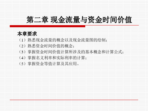 第二章 现金流量与资金时间价值