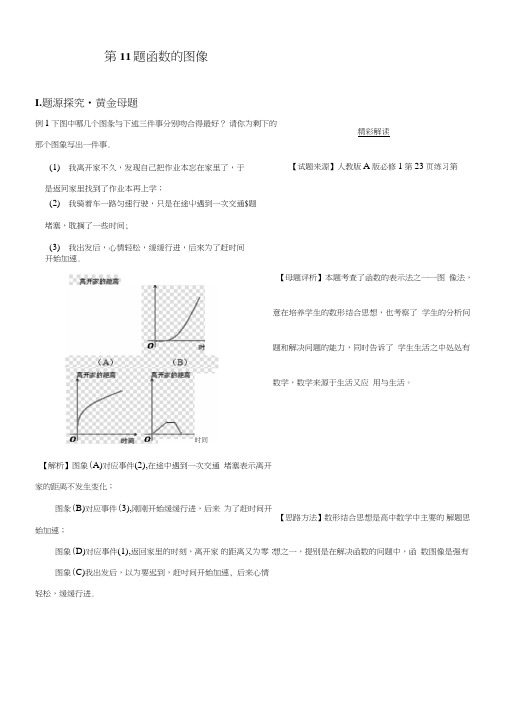 原创精品之高中数学黄金100题系列——专题11函数的图像(原卷版)缺答案.doc