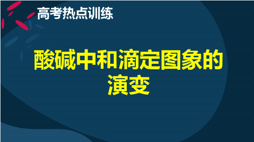 酸碱滴定图像的演变