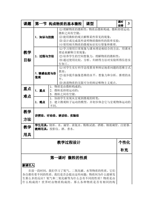 沪教新课标九年级上册初中化学《第三章  第1节 构成物质的基本微粒 分子》_1