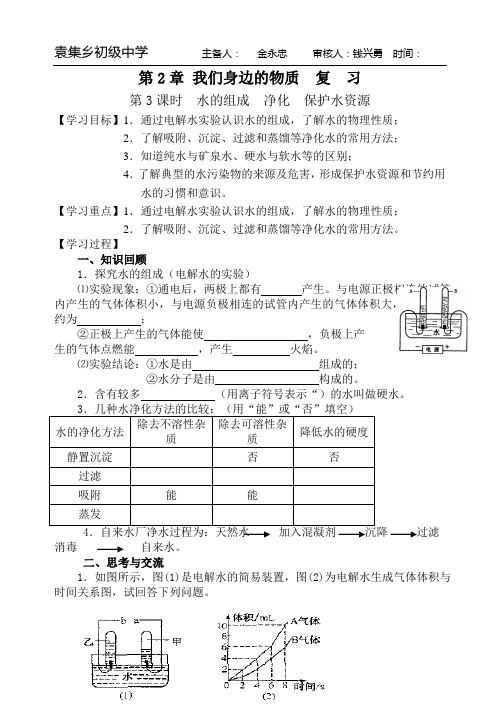 2-3-3：第2章 我们身边的物质复习