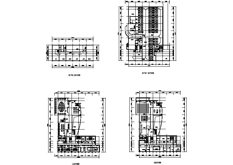 某地区四星级酒店平面建筑施工图纸