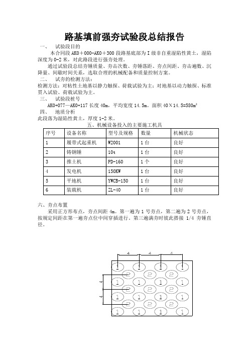 强夯试验段总结