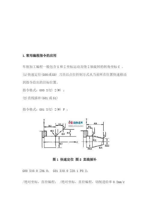 数控车床常用编程指令的应用(00001)