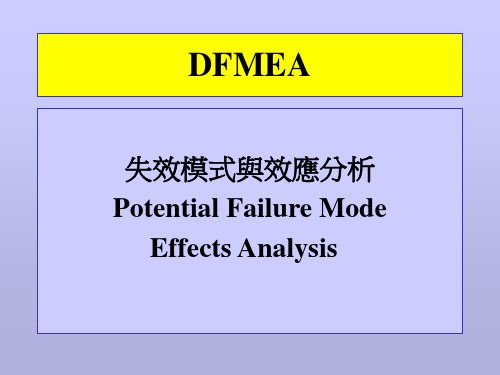 失效模式与效应分析