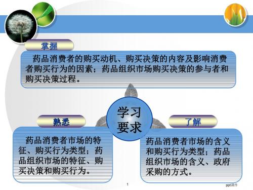 药品消费者行为分析  ppt课件