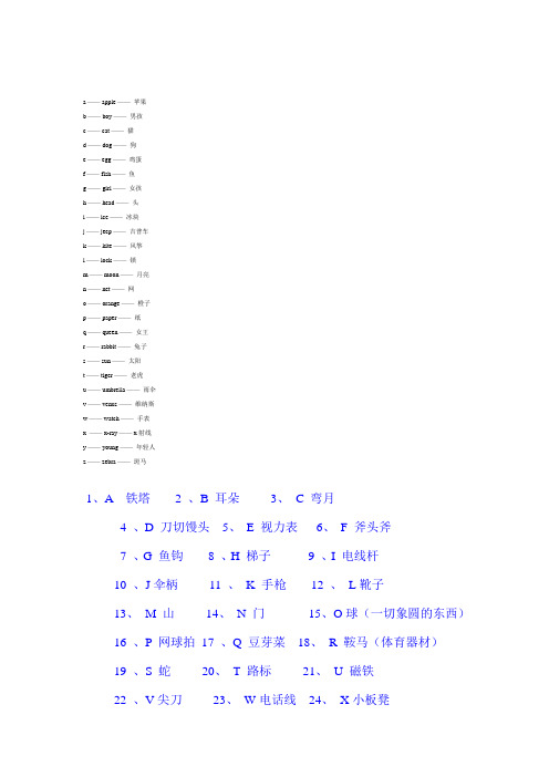 26个英文字母编码