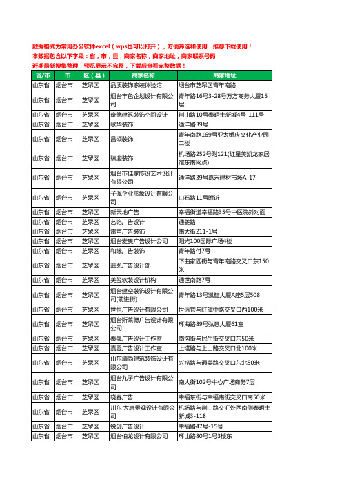 2020新版山东省烟台市芝罘区图文设计有限公司工商企业公司商家名录名单黄页联系电话号码地址大全45家