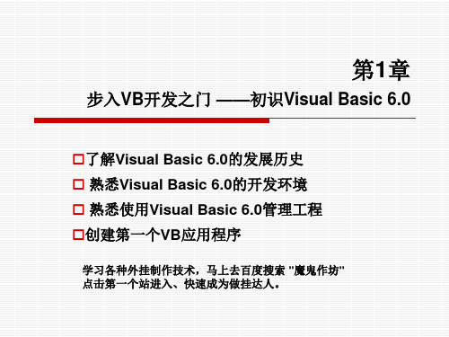 VB6 教程 -- 从入门到精通