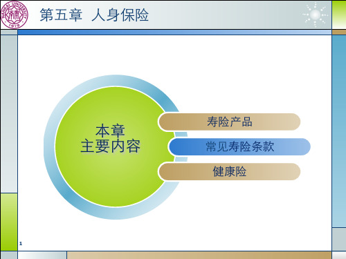 第五章 人身保险.