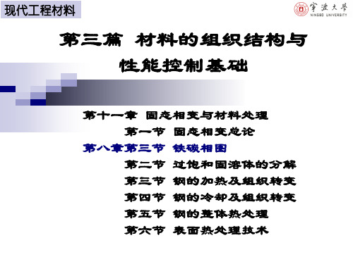 第十一章 固态相变与材料处理(1)