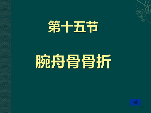 手舟骨骨折PPT参考幻灯片