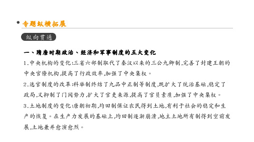 高考一轮复习通史历史：第3单元 单元整合(三)