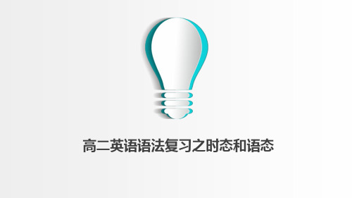 高考英语二轮复习之时态语态(共59张PPT)