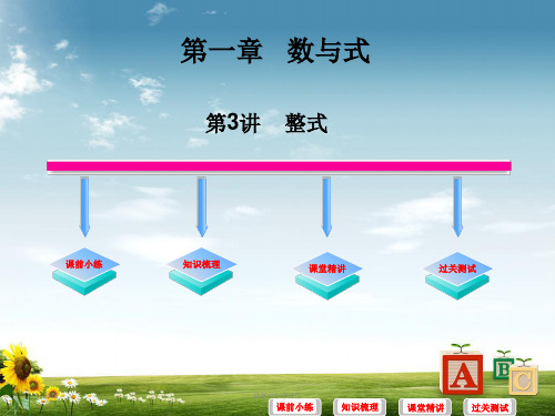 中考数学必备复习 第一章 数与式 第3讲 整式课件17张ppt精品